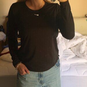 Classic Black Nike Dri-Fit Long Sleeve Tee